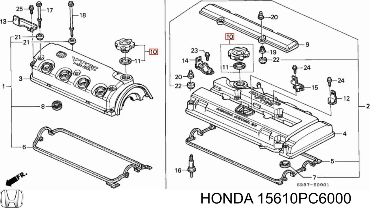 Купить 15610PC6000 Honda Крышка маслозаливной горловины