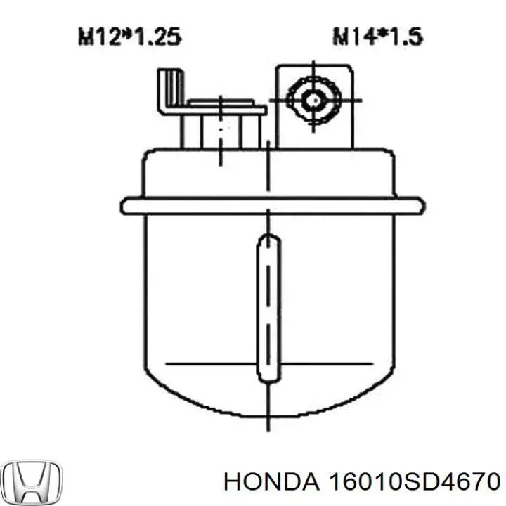 Фильтр тонкой очистки топлива Honda Legend II седан (KA7) (1991 - 1996) цена, от 7.37 USD