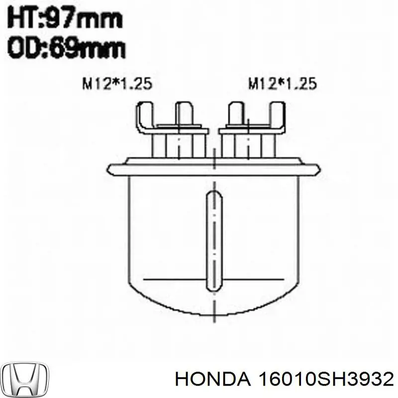 Фильтр топливный Honda 16010SH3932