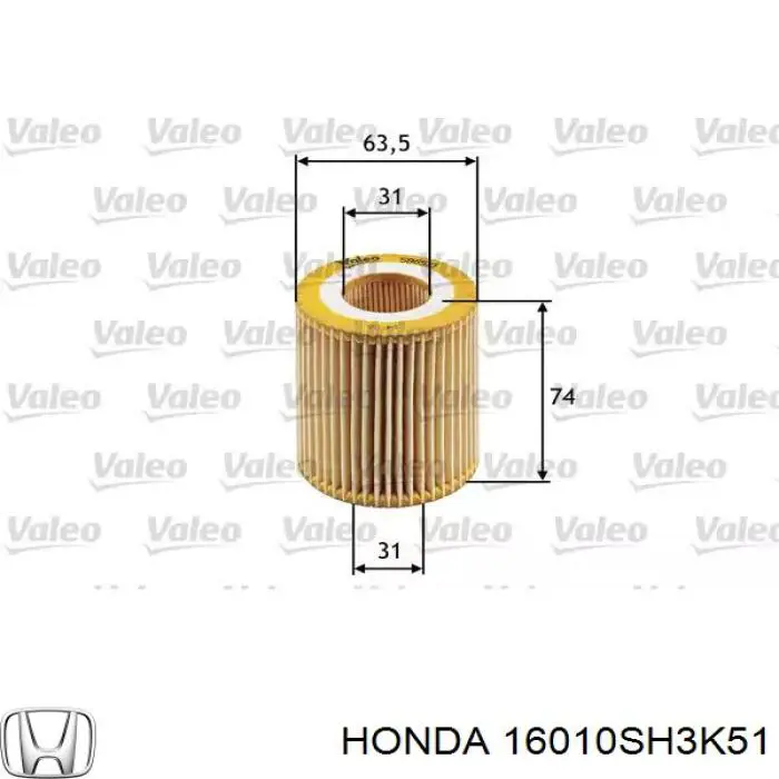 16010SH3K51 Honda 