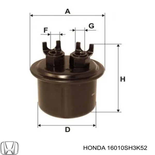 Топливный фильтр 16010SH3K52 Honda