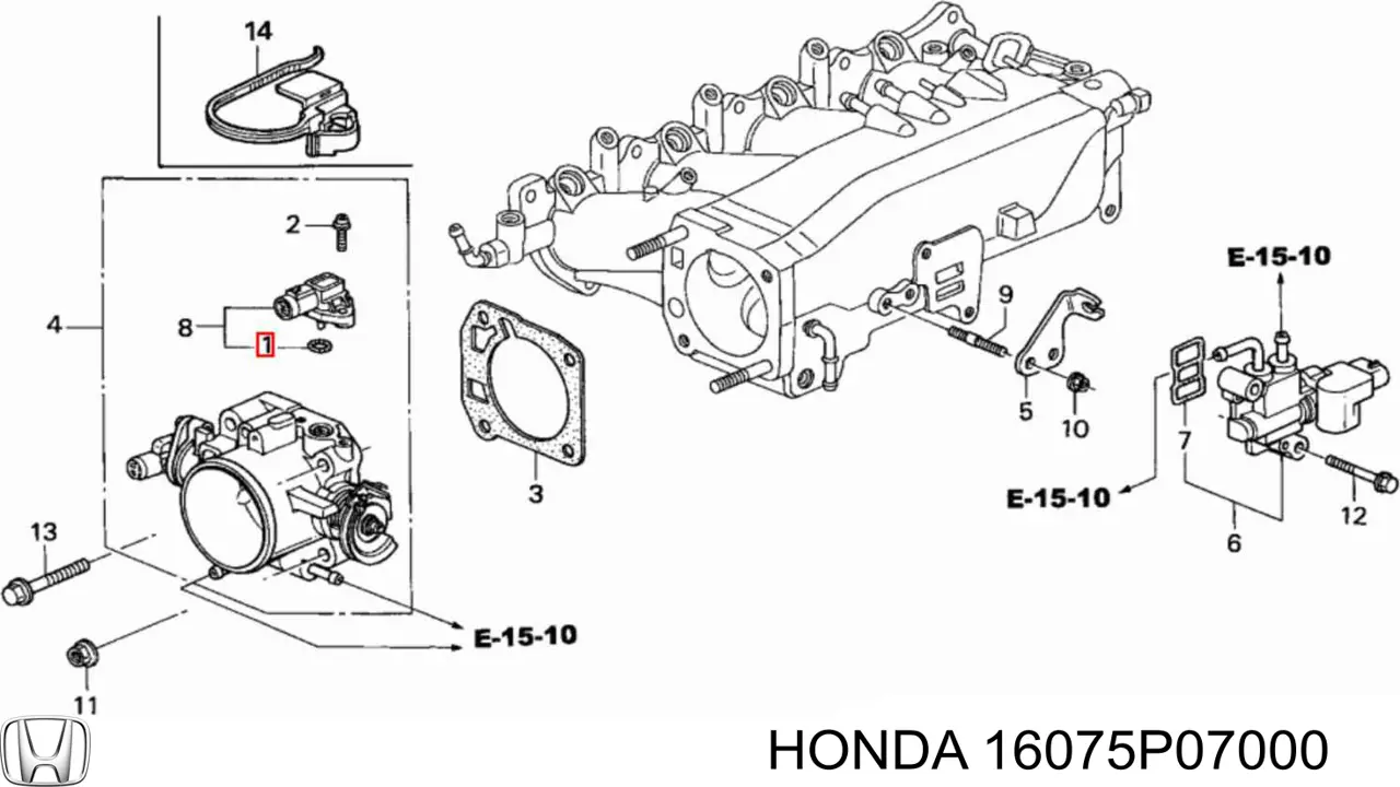  Honda 16075P07000 цена, от 3.45 USD