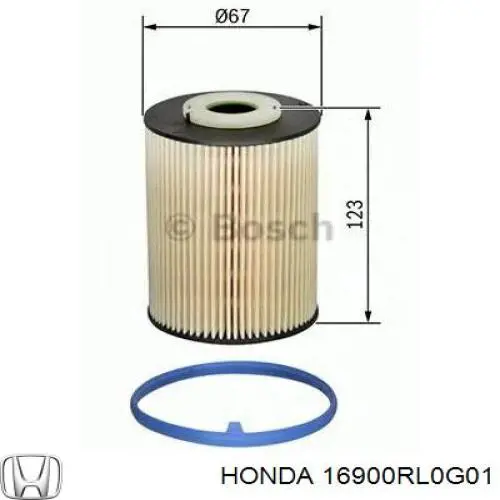 16900RL0G01 Honda топливный фильтр