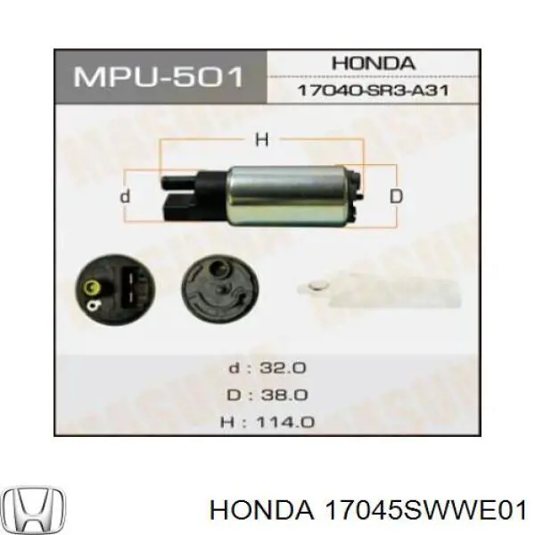 Compre Módulo de bomba de combustível com sensor do nível de combustível Honda CR-V 3