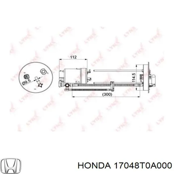 Бензонасос 17048T0A000 Honda