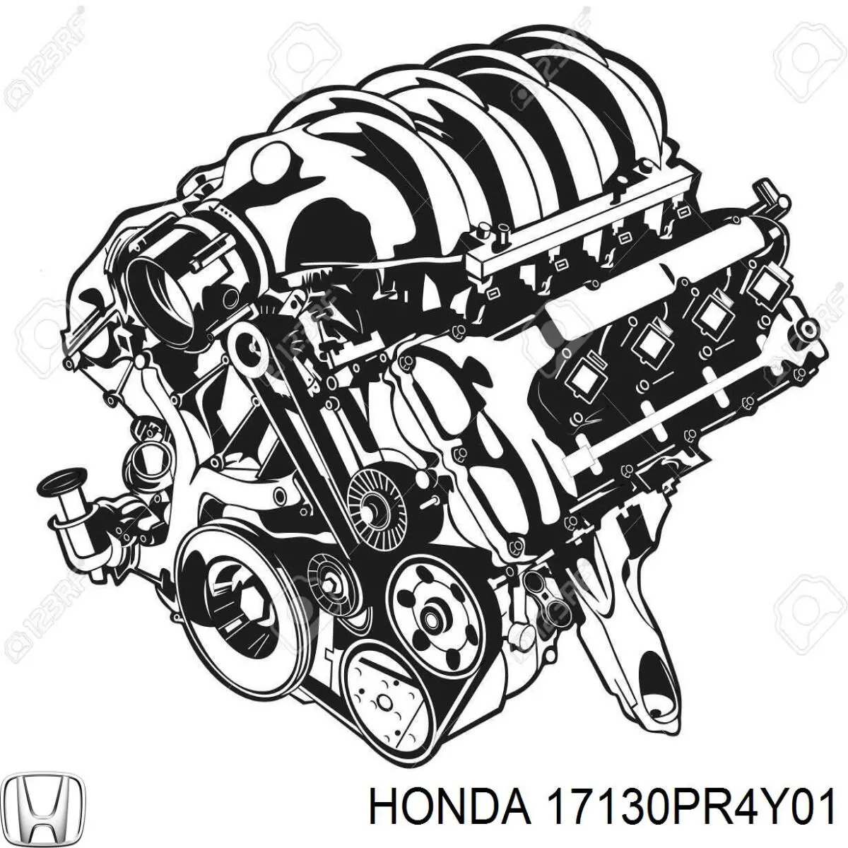Купить 17130PR4Y01 Honda Клапан PCV