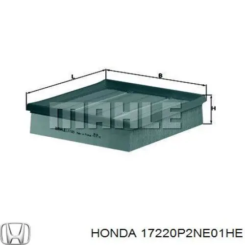 17220P2NE01HE Honda воздушный фильтр