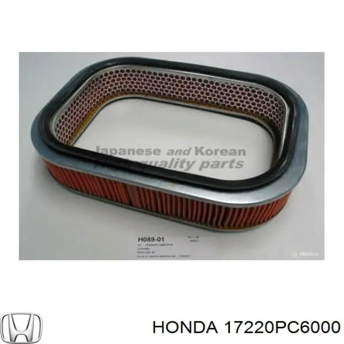 17220PC6000 Honda Воздушный фильтр двигателя