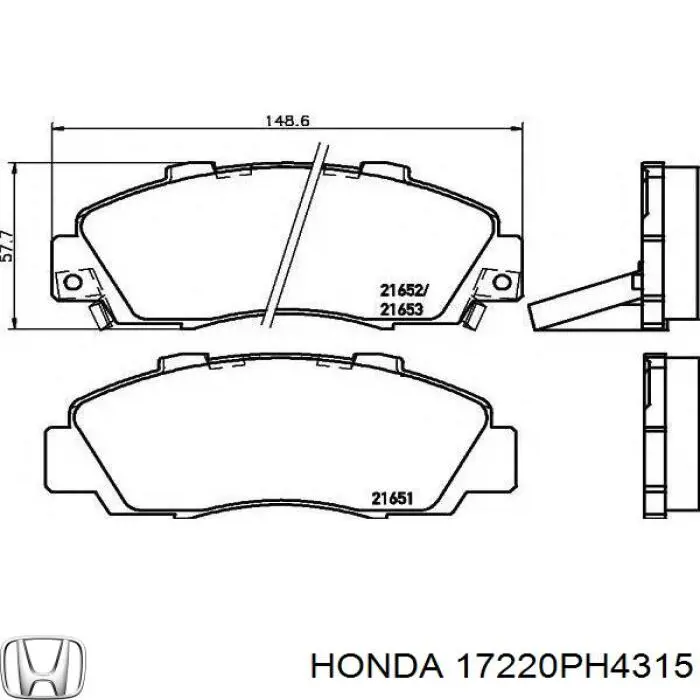 Элемент воздушного фильтра Honda 17220PH4315 цена, от 5.87 USD