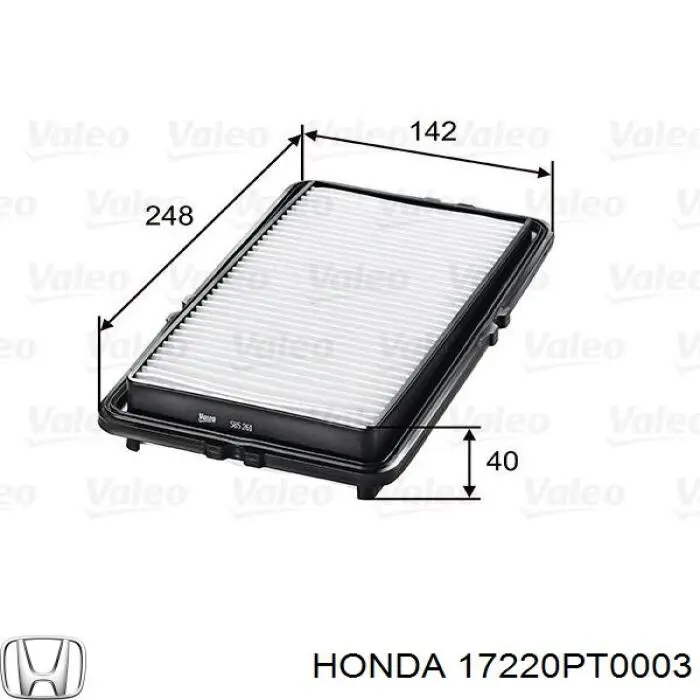 Элемент воздушного фильтра Honda 17220PT0003 цена, от 12.55 USD