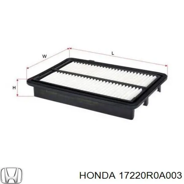 Воздушный фильтр 17220R0A003 Honda