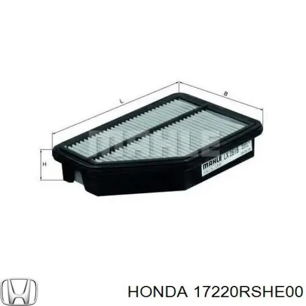 17220RSHE00 Honda воздушный фильтр