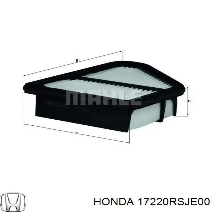 Элемент воздушного фильтра Honda 17220RSJE00 цена, от 6.68 USD