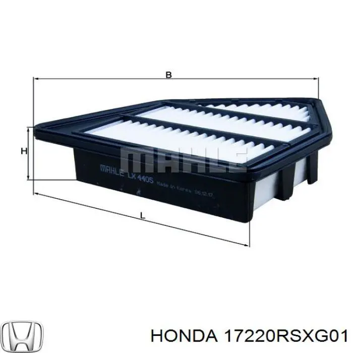 Воздушный фильтр 17220RSXG01 Honda