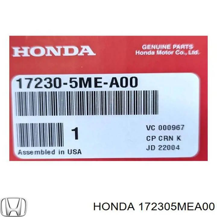  172305MEA00 Honda