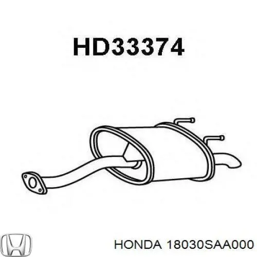18030SAA000 Honda Выхлопная труба