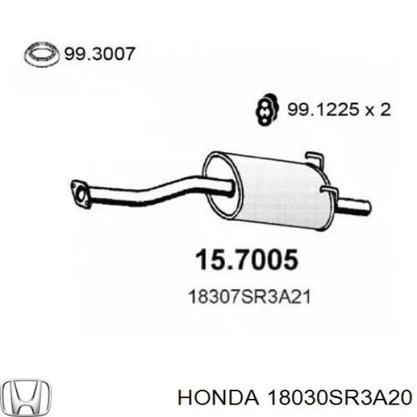 18307SR3A21 Honda 