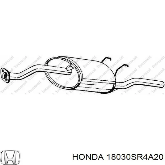 Глушитель задний 18030SR4A20 Honda