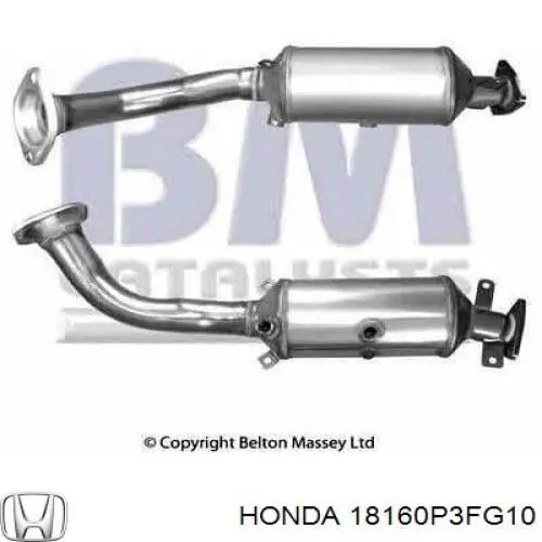 ДПФ фильтр Honda 18160P3FG10 цена, от 511.24 USD
