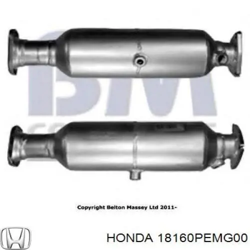 Каталитический нейтрализатор отработавших газов Honda 18160PEMG00 цена, от 563.87 USD
