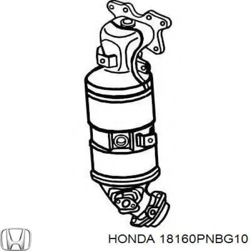 Купить 18160PNBG10 Honda Преобразователь отработавших газов
