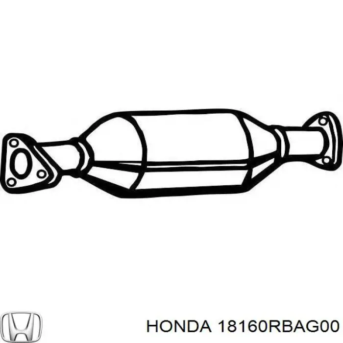Каталитический нейтрализатор отработавших газов Honda 18160RBAG00 цена, от 186.91 USD