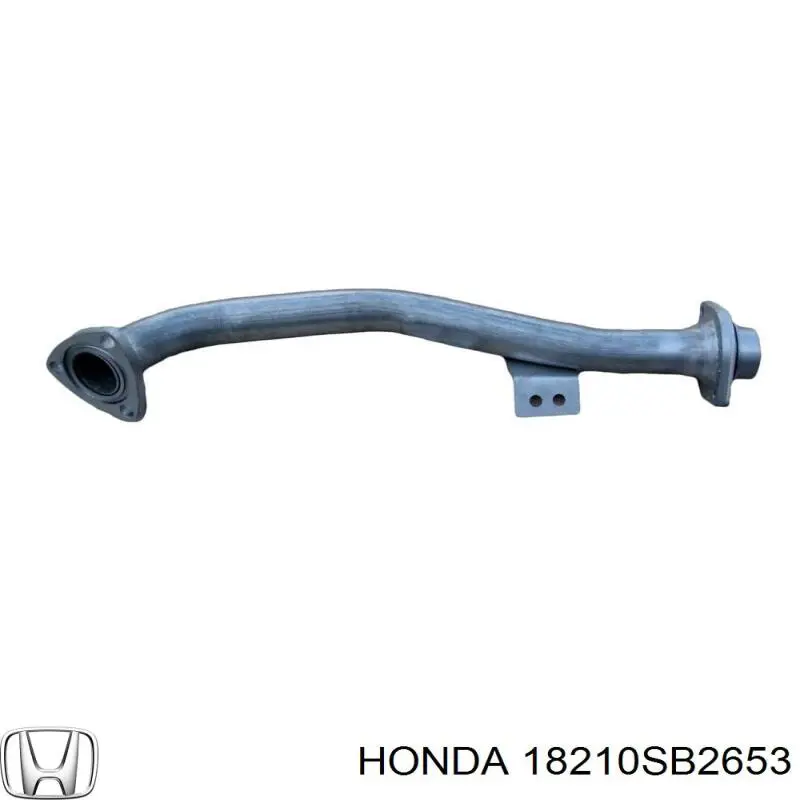 Труба приемная (штаны) глушителя передняя на Honda Civic III 