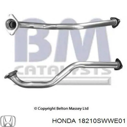 18210SWWE01 Honda Штаны глушителя передние