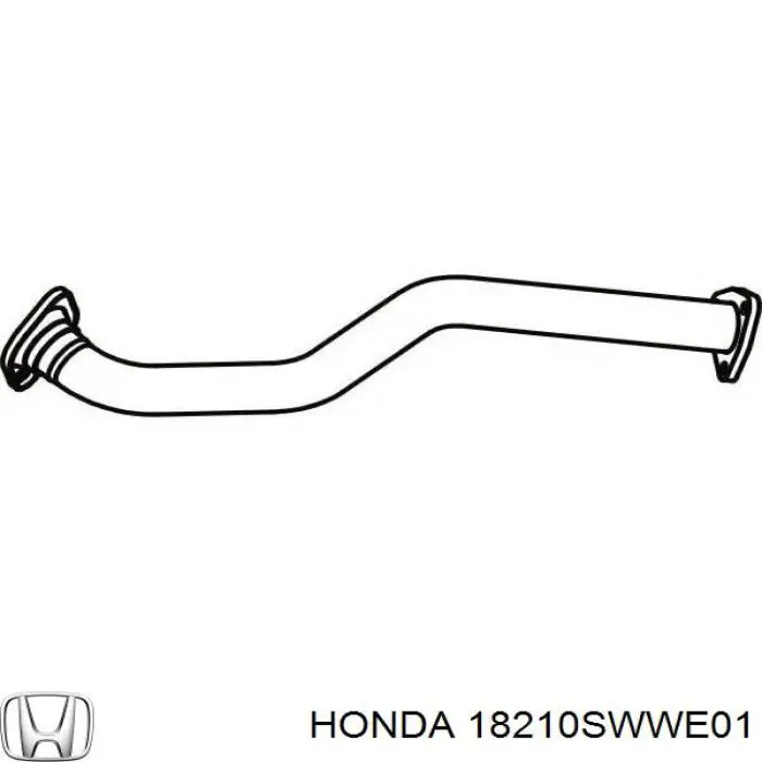 Купить 18210SWWE01 Honda Приёмная труба