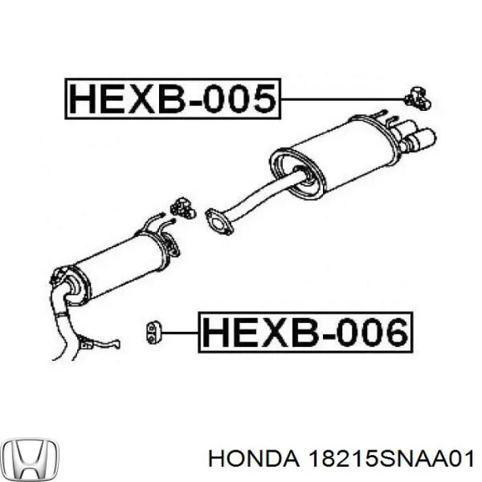 Подушка крепления глушителя Honda CR-V III внедорожник (RE) (2006 - 2011) цена, от 3.91 USD