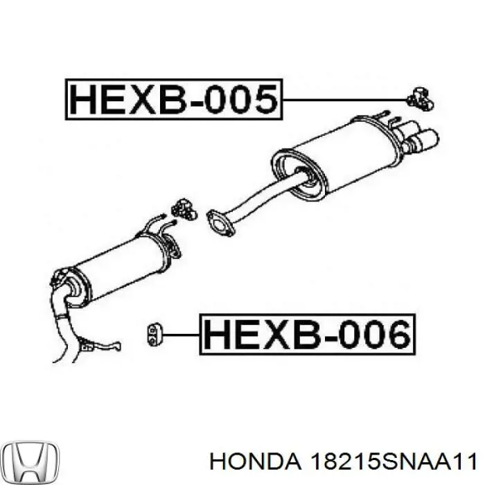  Honda 18215SNAA11 цена, от 5.99 USD