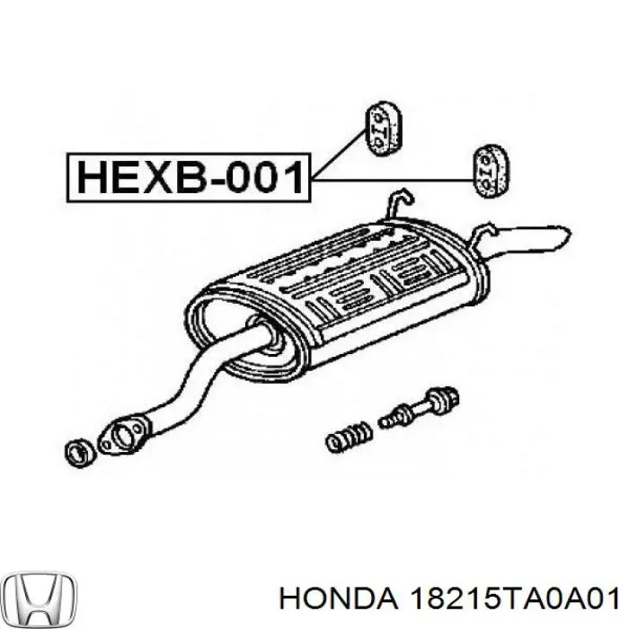 Подушка глушителя 18215TA0A01 Honda