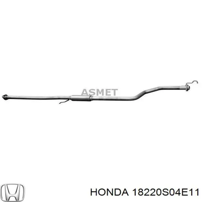Глушитель, центральная часть Honda 18220S04E11 цена, от 60.21 USD