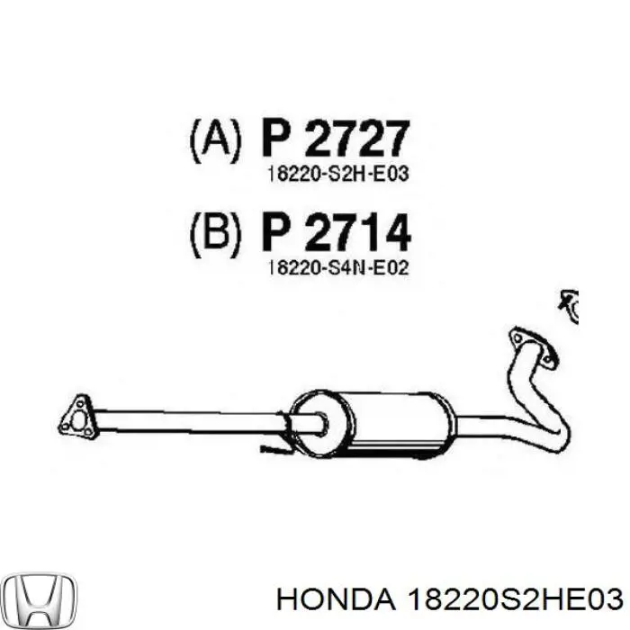 Купить 18220S2HE03 Honda 