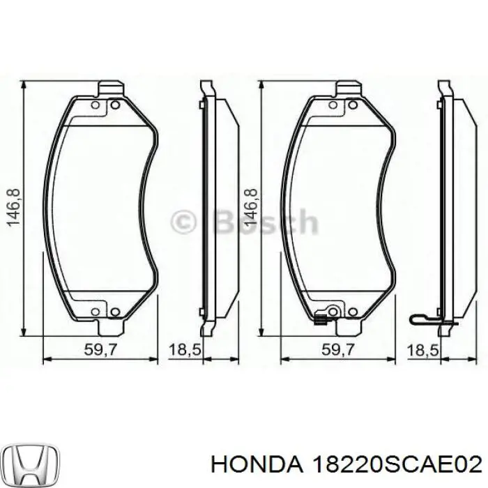  Honda 18220SCAE02