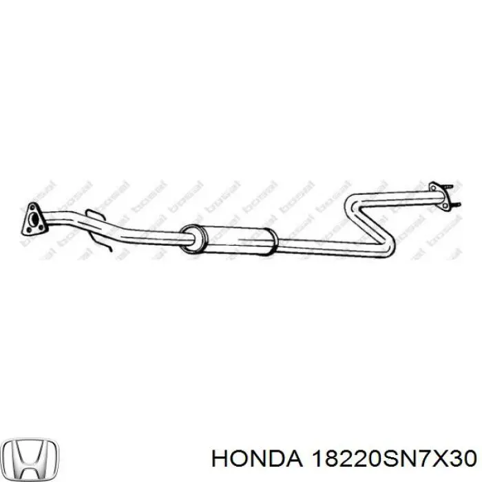 Глушитель, центральная часть Honda 18220SN7X30 цена, от 49.02 USD