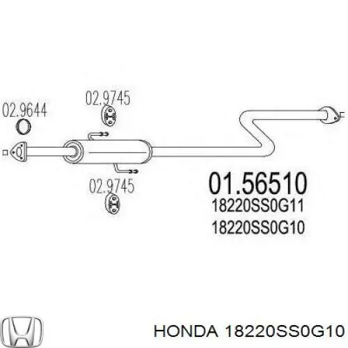  18220SS0G10 Honda