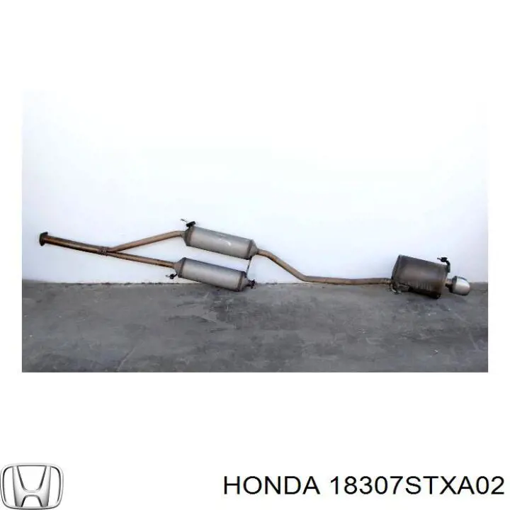 Глушитель, центральная и задняя часть 18307STXA02 Honda