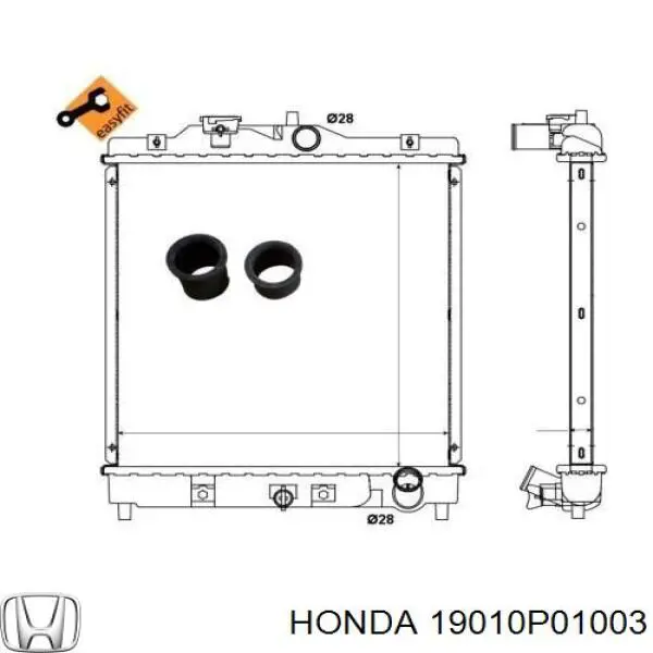 19010P01003 Honda радиатор