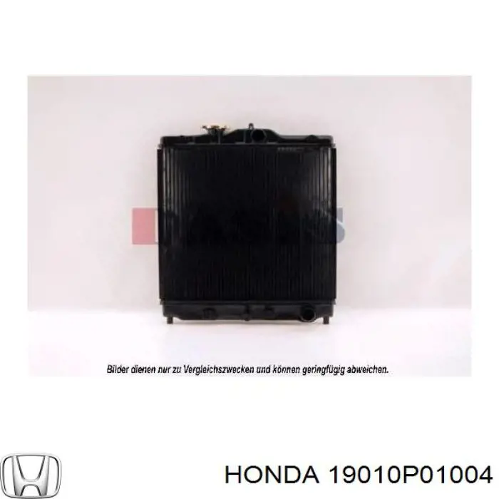Радиатор охлаждения двигателя HONDA 19010P01004