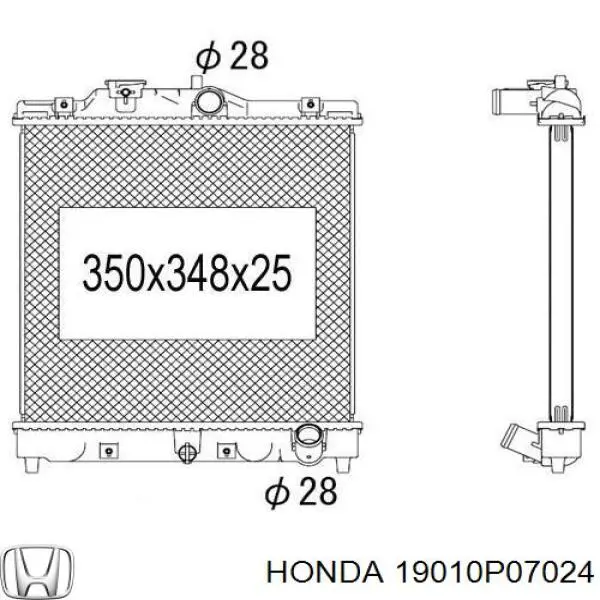 19010P07024 Honda радиатор