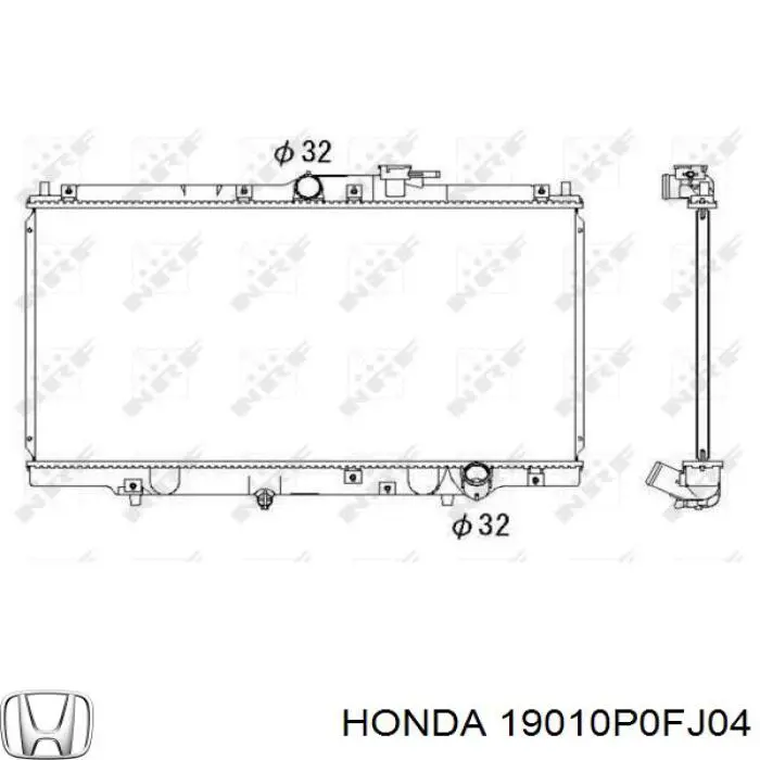 Радиатор 19010P0FJ04 Honda