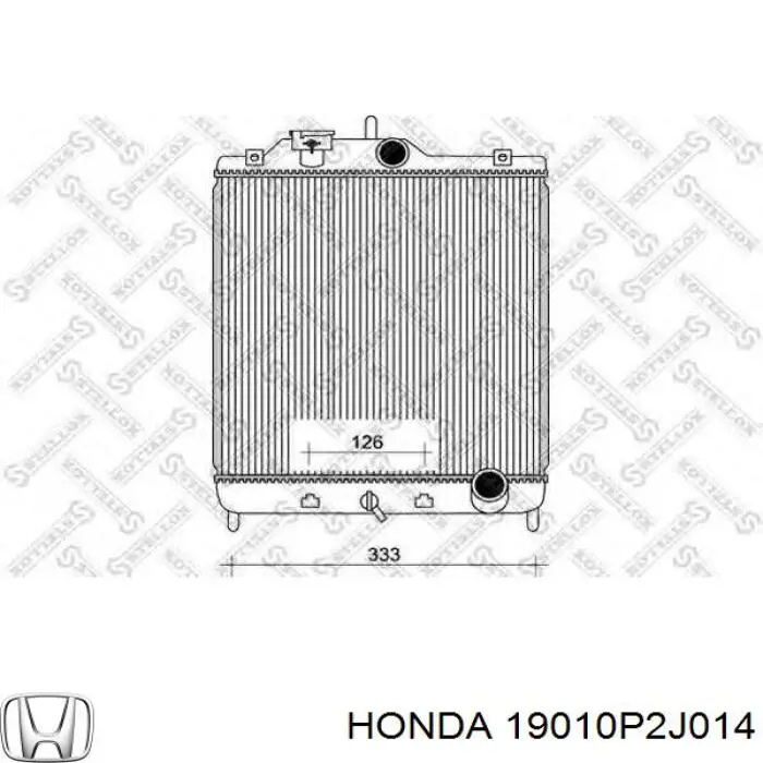 Радиатор 19010P2J014 Honda