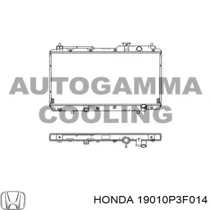 Радиатор 19010P3F014 Honda