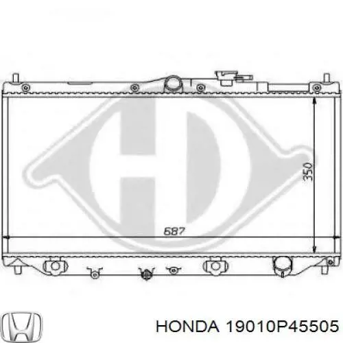 19010P45505 Honda радиатор