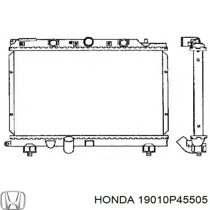 Купить 19010P45505 Honda Радиатор водяной