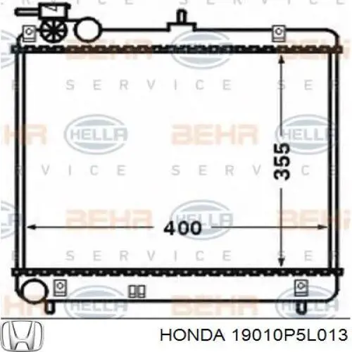 Радиатор охлаждения двигателя Honda 19010P5L013 цена, от 92.53 USD