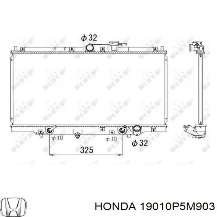 Радиатор 19010P5M903 Honda