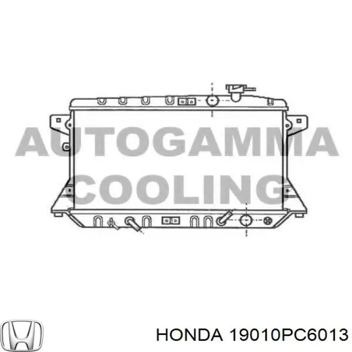 Радиатор охлаждения двигателя на Honda Prelude  II 