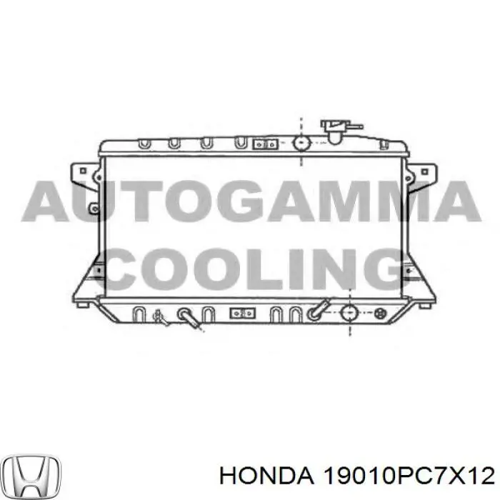 Радиатор 19010PC7X12 Honda